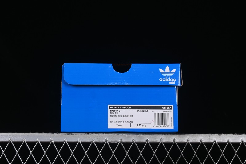 Adidas Gazelle Indoor HQ8716 Retro Casual Slip-Resistant Durable Low-Top Sneakers - HQ8716