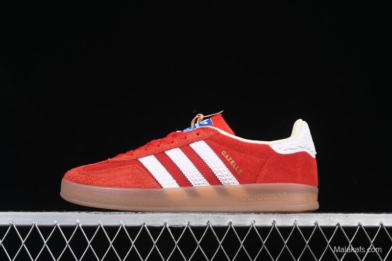 Adidas Originals Gazelle Indoor Retro Casual Slip-Resistant Wear-Resistant Low-Top Skate Shoes - IF1808