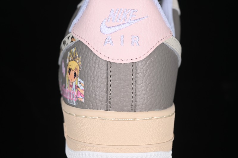Nike Air Force 1 '07 Low Leopard Print Skeleton Custom Casual Sneakers - TY0103-222