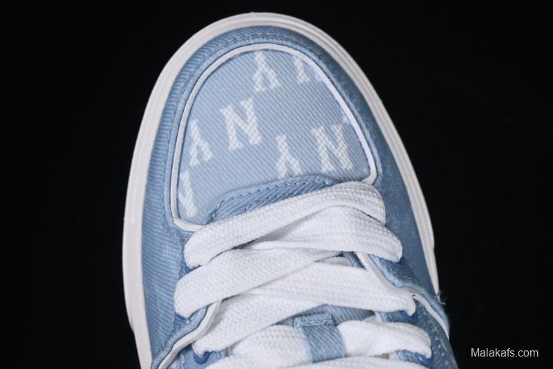 New York Yankees Chunky Liner Mid Denim Monogram Platform Sandals - 3ASXD065N50BLS