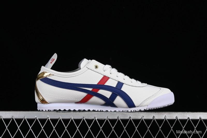 Onitsuka Tiger Mexico 66 Low-Top Leather Sneakers for Casual Running - D507L-0152