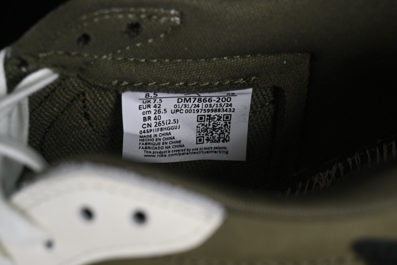 Nike Travis Scott x Air Jordan 1 Low OG AJ1 Reverse Swoosh Sneakers - DM7866-200