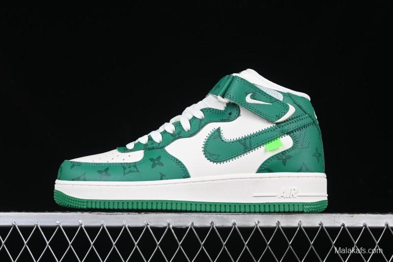 Nike Air Force 1 '07 Mid Casual Sneakers in Green - LL0222-002
