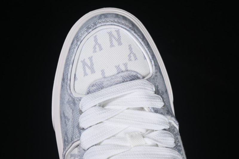 New York Yankees Chunky Liner Mid Denim Monogram Platform Sandals - 3ASXD065N50GRS