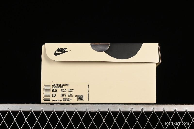 Nike Air Force 1 '07 Low Classic Grey Silver Swoosh Starry Sneakers - MJ0319-023