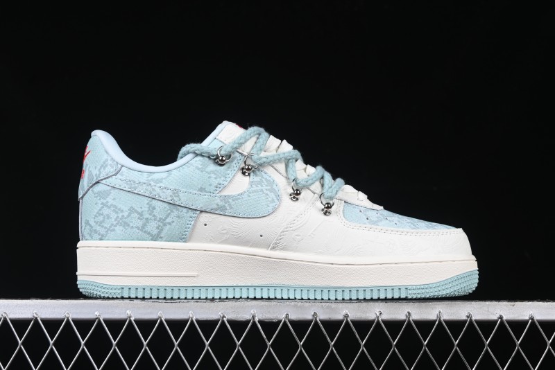 Nike Air Force 1 '07 Low Green Snake Lace-Up Casual Sneakers - KK1988-023