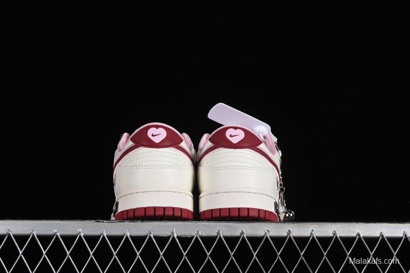 Nike SB Dunk Low Valentine's Day Limited Edition - Cherry Valentine Anniversary High-End Custom Low-Top Casual Sneakers - XX2025-312