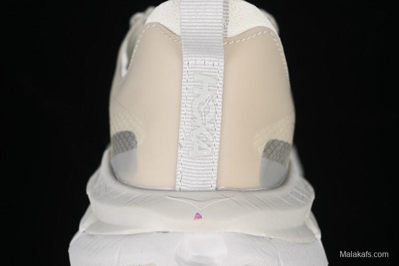 HOKA ONE ONE Satisfy Running Mafate Trail Low-Cut Cushioned Outdoor Hiking Shoes - 1157050 BONE