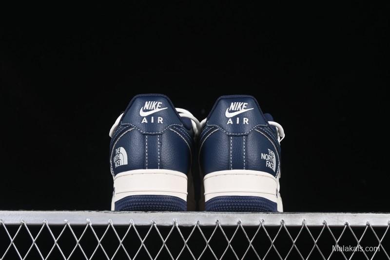 Nike Air Force 1 '07 Low The North Face Collaboration Beige Blue Patchwork Drawstring Casual Shoes - SJ1198-107