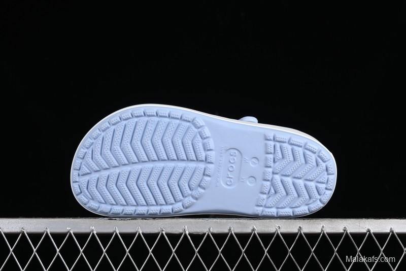 Crocs Crocband Platform Rainbow Comfortable Thick-Soled Clogs - B.D4