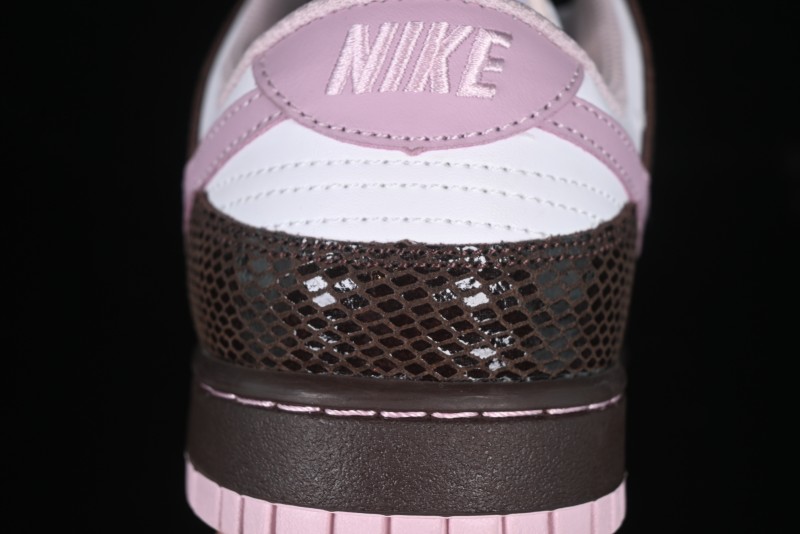 Nike Dunk Low Retro Sneakers in Grey Purple Snakeskin Leather - HV6932-299