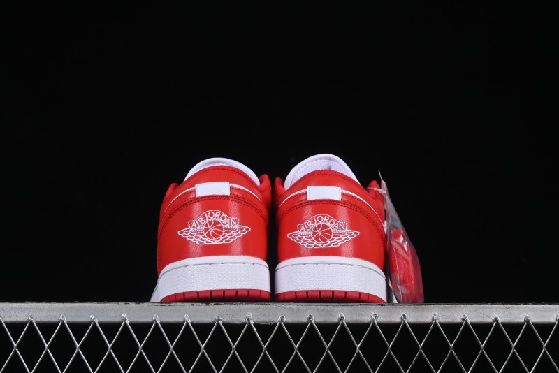 Nike Air Jordan 1 Low AJ1 White Red Casual Sneakers - 553558-166