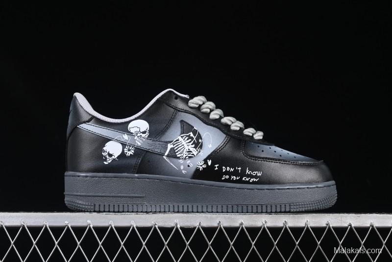 Nike Air Force 1'07 Low Gradient Skeleton Casual Sneakers - YD2425-110