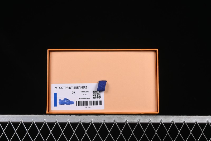 Louis Vuitton Footprint Soccer Low-Top Lifestyle Sneakers Blue - AJF6