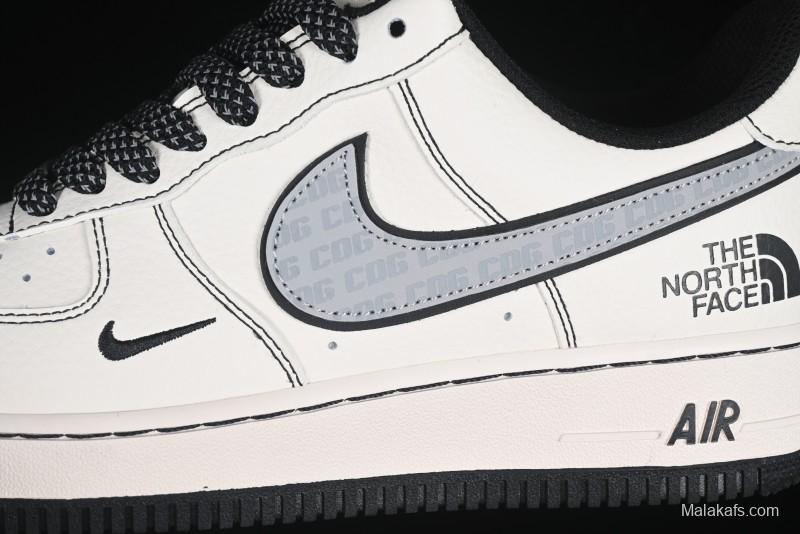 Nike Air Force 1 '07 Low The North Face x Comme des Garçons Black White Line Casual Sneakers - HH7518-050