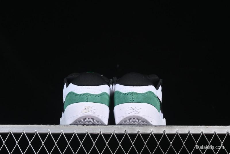 Nike SB Force 58 Low - Emerald Green, Black & White Skateboarding Shoes