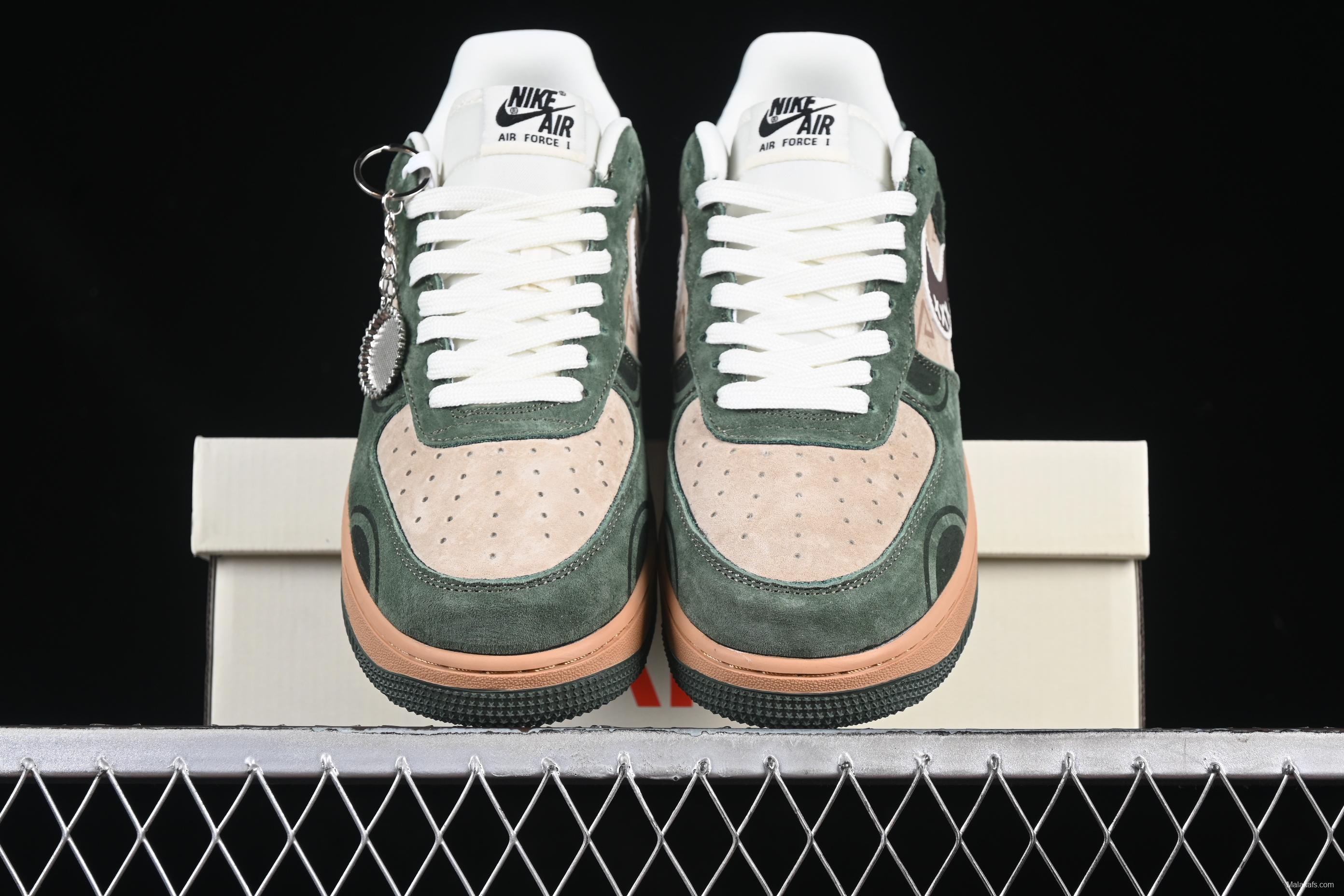 Nike Air Force 1'07 Low Supreme Collaboration Distressed Graffiti Casual Sneakers - DF0188-024