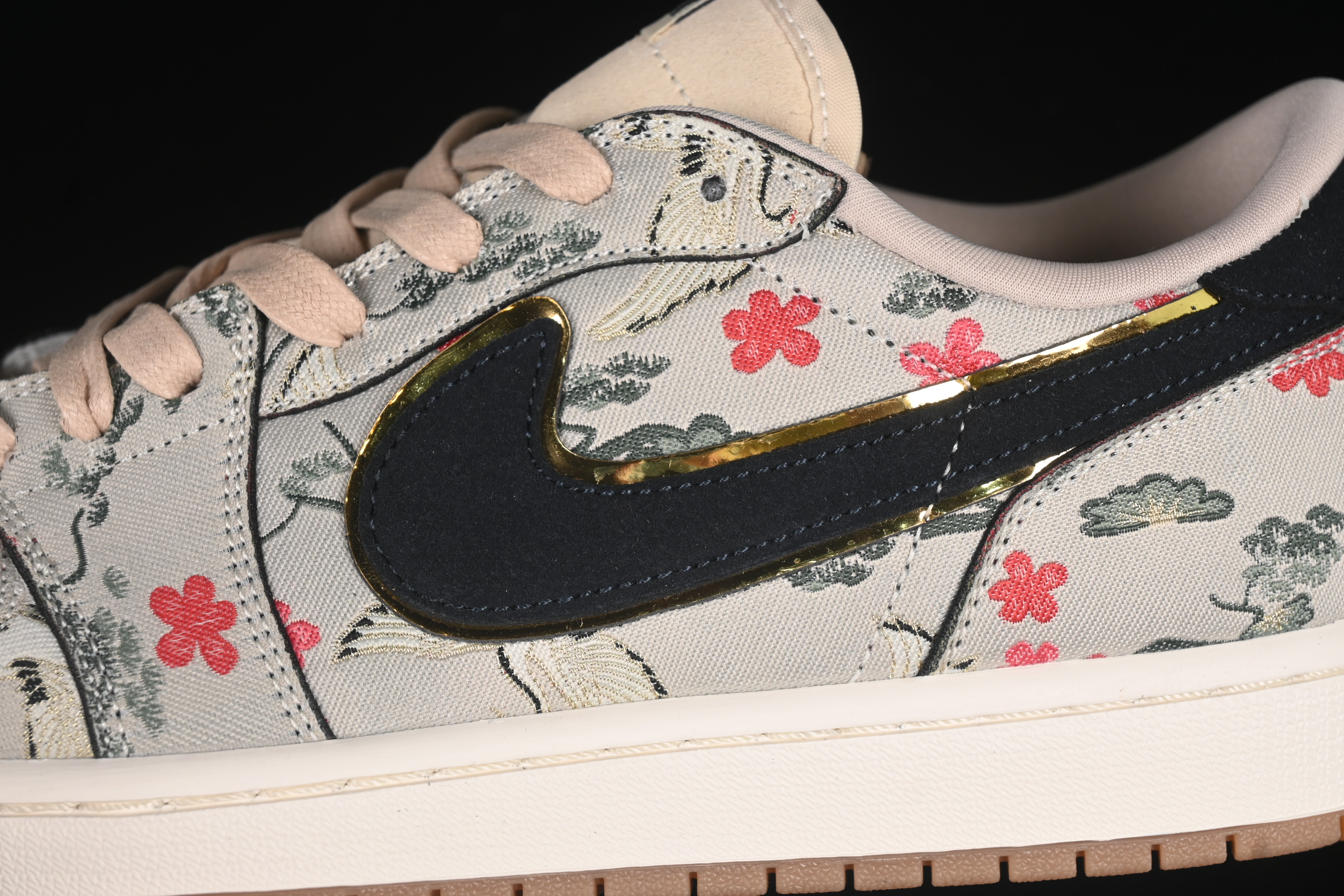 Nike Air Jordan 1 Low OG "Oatmeal" Rui Hachimura Collaboration Casual Sneakers - HV8293-100