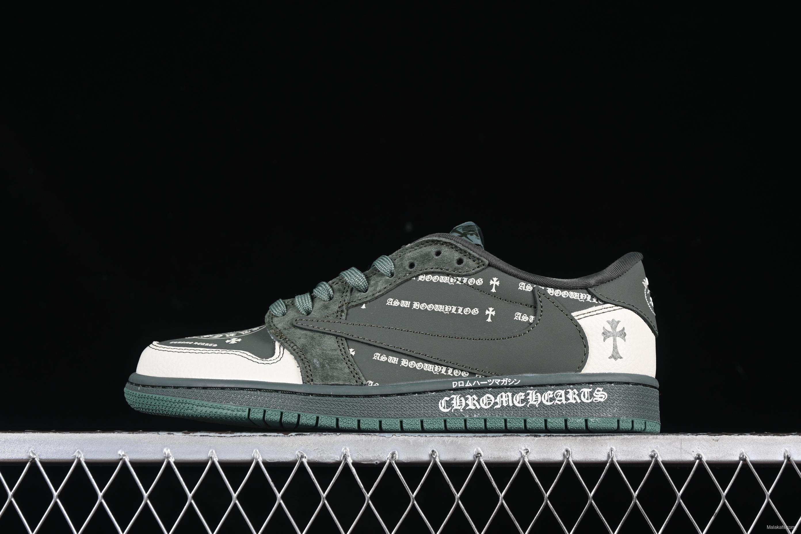 Nike Travis Scott x Fragment Design x Air Jordan 1 Low OG SP Sneakers - XS2024-029