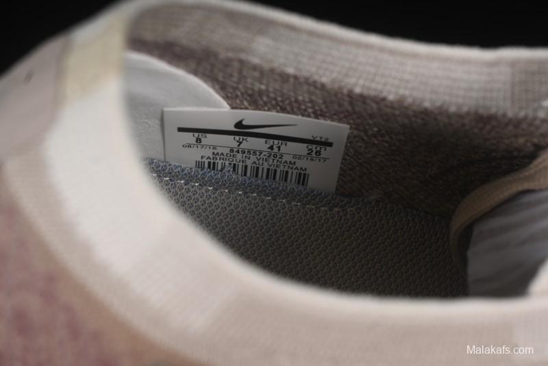 Nike Vapormax Flyknit Breathable Casual Running Shoes with Full-Length Air Cushion - 849557-202