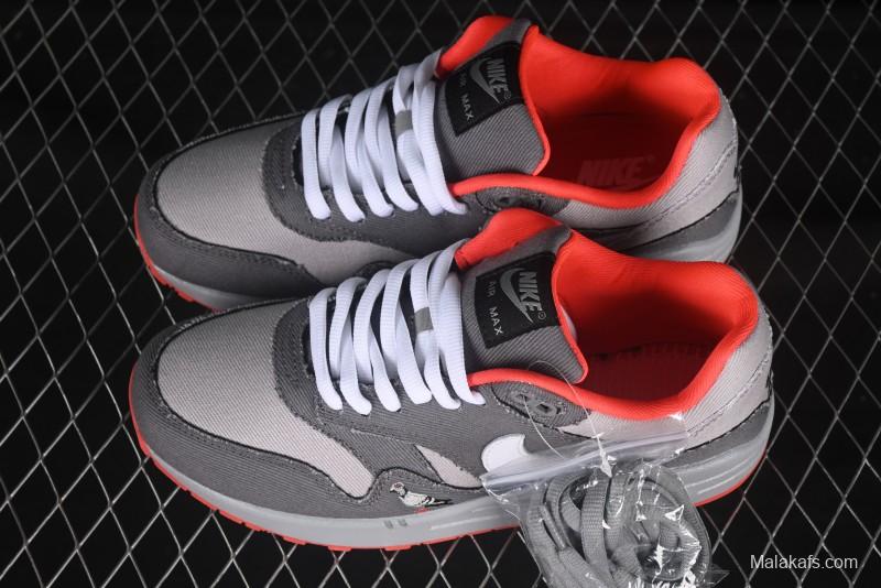 Nike Air Max 1 Retro Running Shoes with Half-Sole Air Cushion - BV1977-011