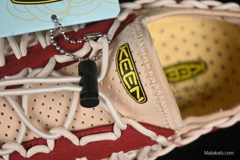 Keen Uneek Flat-M Woven Elastic Strap Outdoor Water Sports Sandals - 1014097 RED