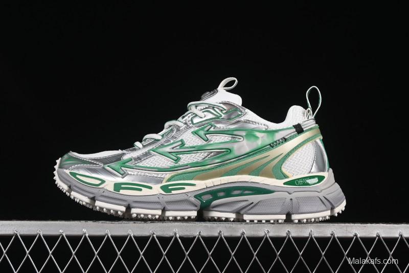 Off-White Be Right Tie-Dye Green Low-Top Lifestyle Casual Shoes - X.E5