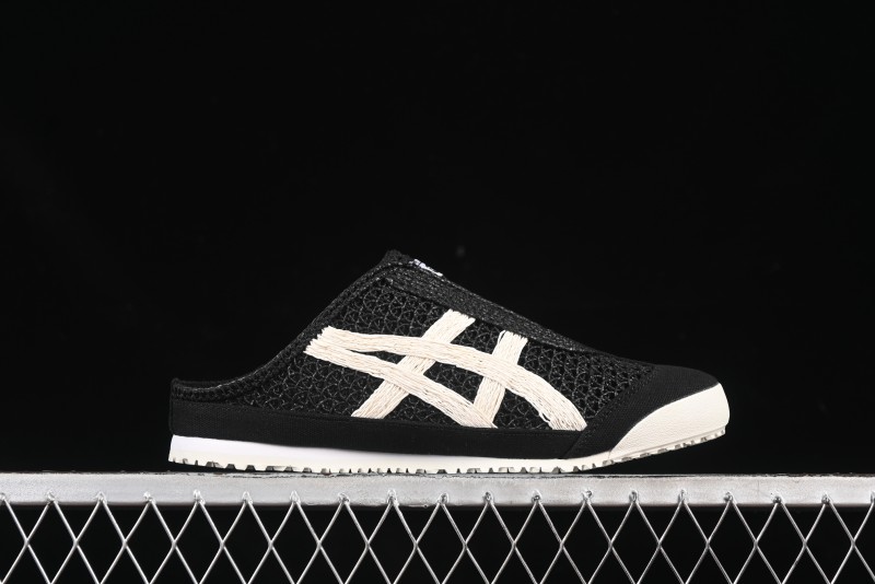 Onitsuka Tiger Mexico 66 Sabot Slip-On Shoes with Breathable Mesh Upper - 1183C123-001