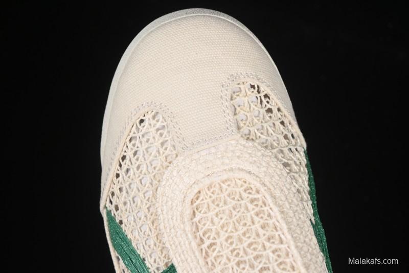 Onitsuka Tiger Mexico 66 Sabot Slip-On Sneakers with Breathable Mesh Upper - 1183C123-103