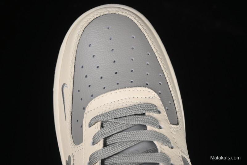 Nike Air Force 1'07 Low Kaws Collaboration Beige Grey Casual Sneakers - KK1988-078