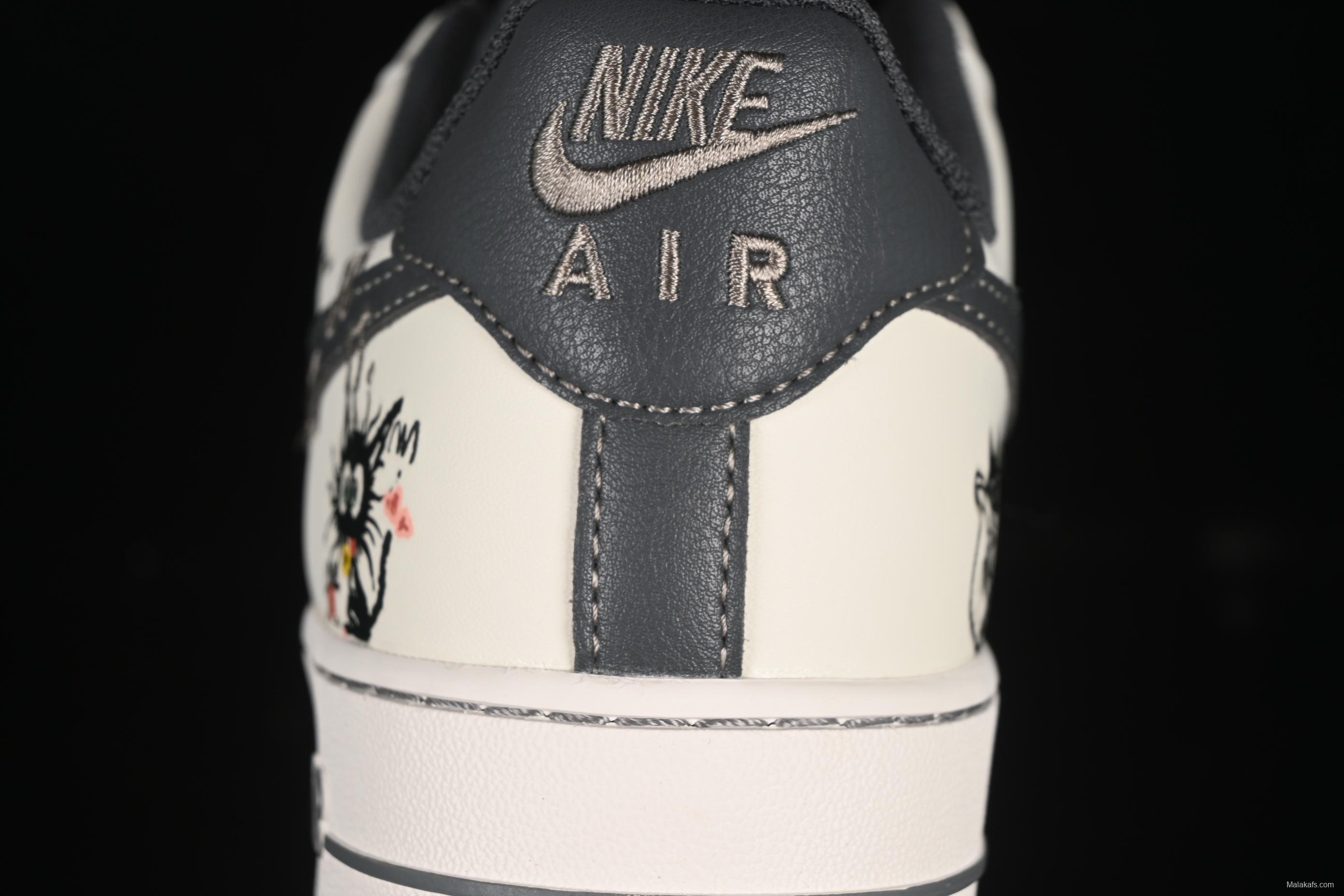 Nike Air Force 1'07 Low Little Black Cat Casual Sneakers - FJ7740-710