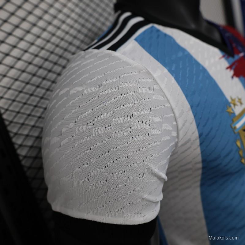 Player Version 25/26 Barcelona x Argentina Combined Messi Jersey