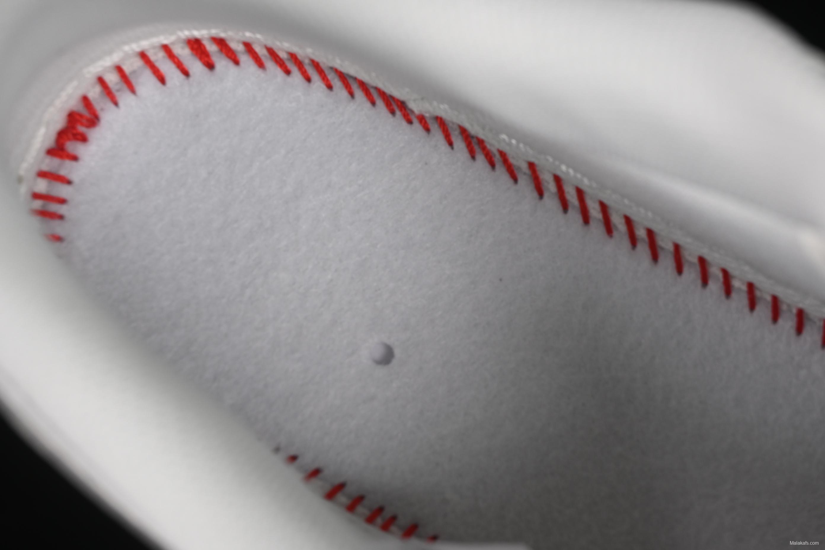 Nike Air Force 1'07 Low Stussy Collaboration Grey Swoosh Grey Base Red Label Casual Sneakers - CS5288-008