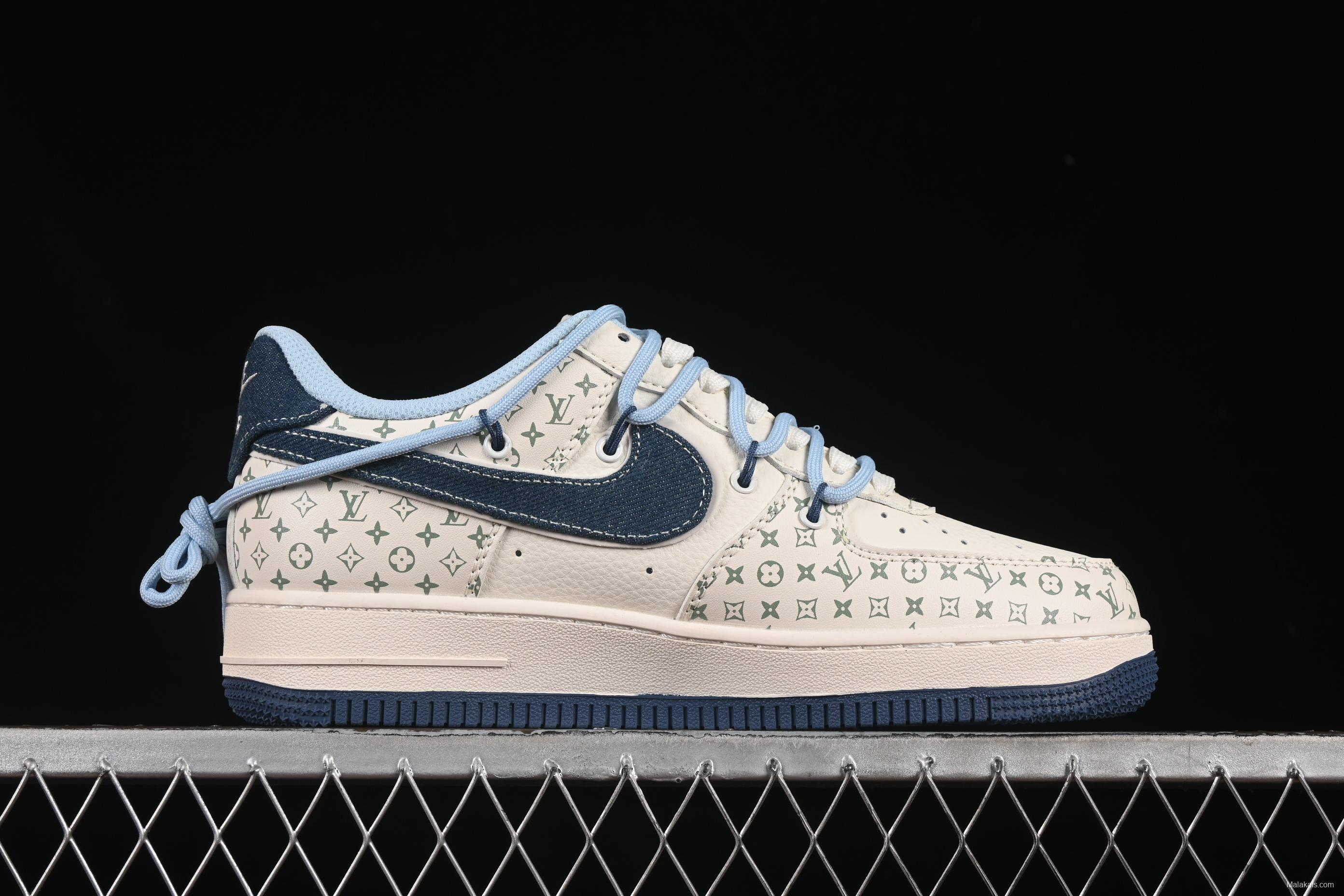 Nike Air Force 1'07 Low LV Collaboration Print Drawstring Casual Sneakers - DM6868-096