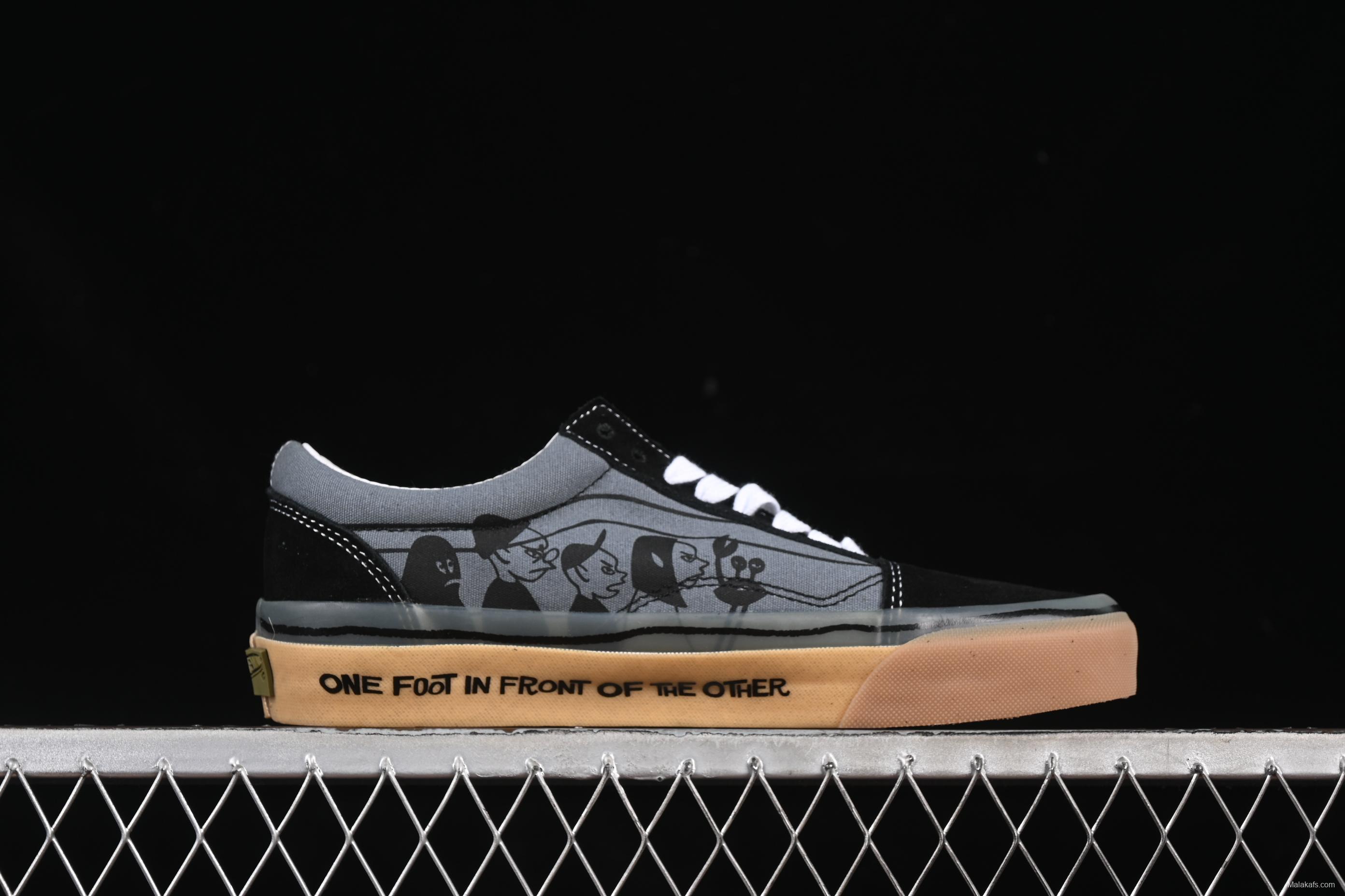 Vans Premium x Hanai Artist Collaboration Low-Top Casual Skate Shoes - VN000D56BN5