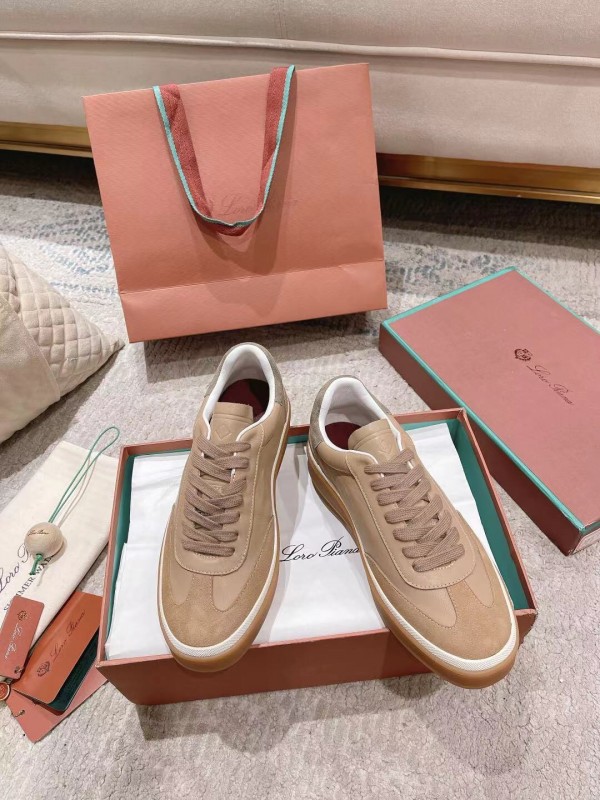 2025 Unisex Le Parmentier Beige Cream Leather Sneakers High Version LY00320(F)/LY00330(M)