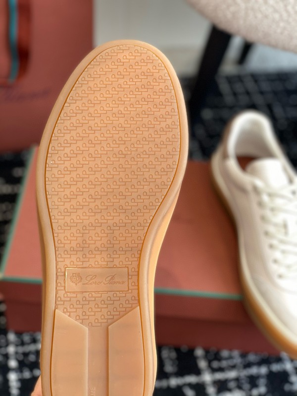 2024 Unisex LP White Beige Leather Suede Plimsolls MJ00320