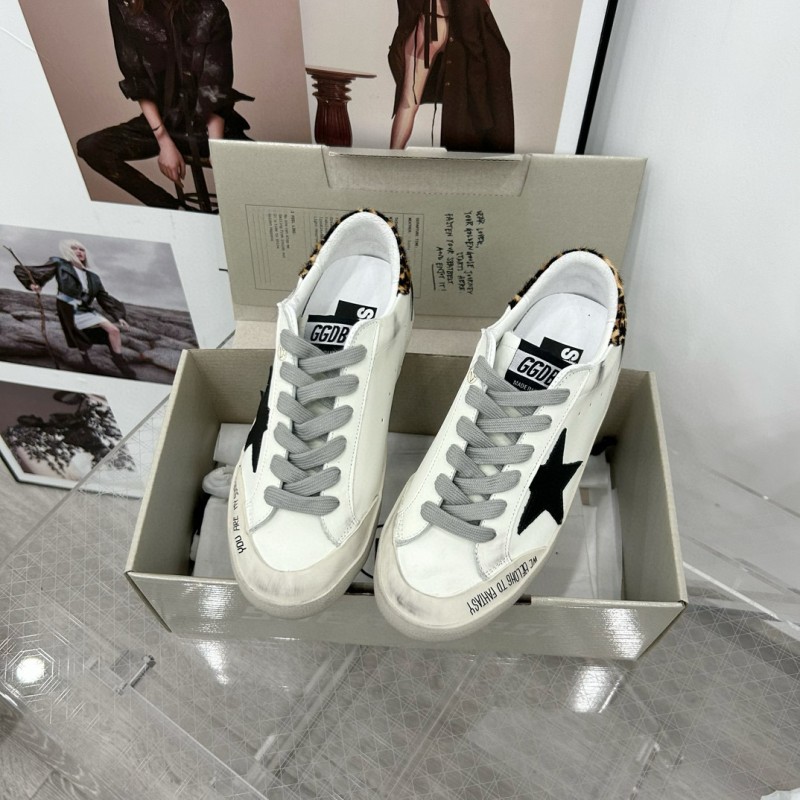 2025 Women GGDB White Black Leather Sneakers LY00360