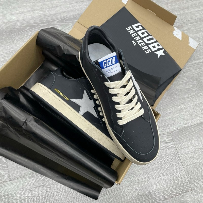 2024 Unisex GGDB Black White Leather Sneakers MJ00260