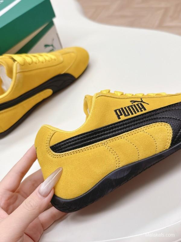 2025 Women Puma Yellow Suede Speedcat Sneakers LY00280