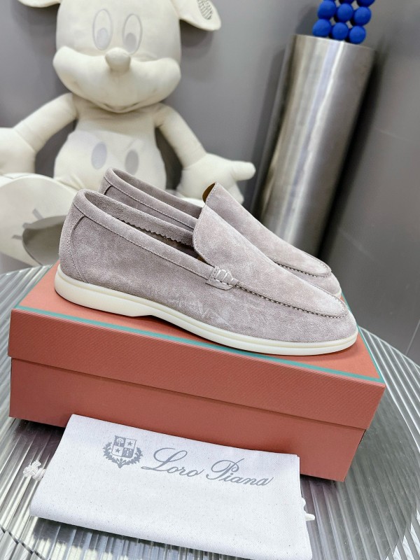 2024 Unisex Le Parmentier Beige Suede Loafers MJ00270