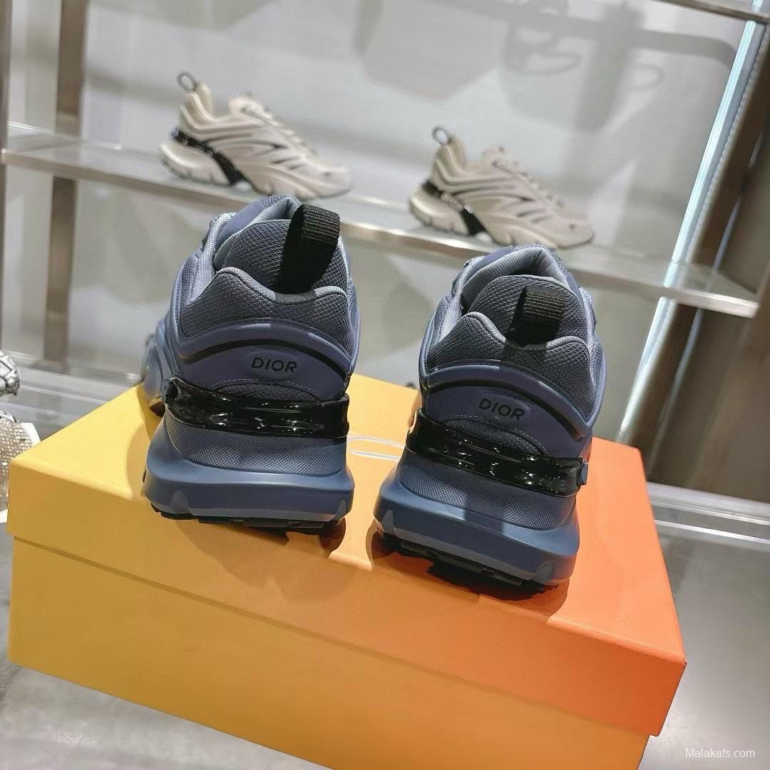 2024 Unisex Dior Blue Mesh Sneakers MJ00360