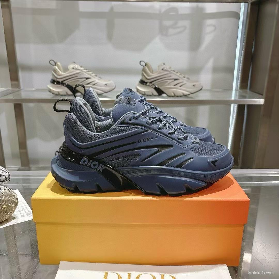 2024 Unisex Dior Blue Mesh Sneakers MJ00360