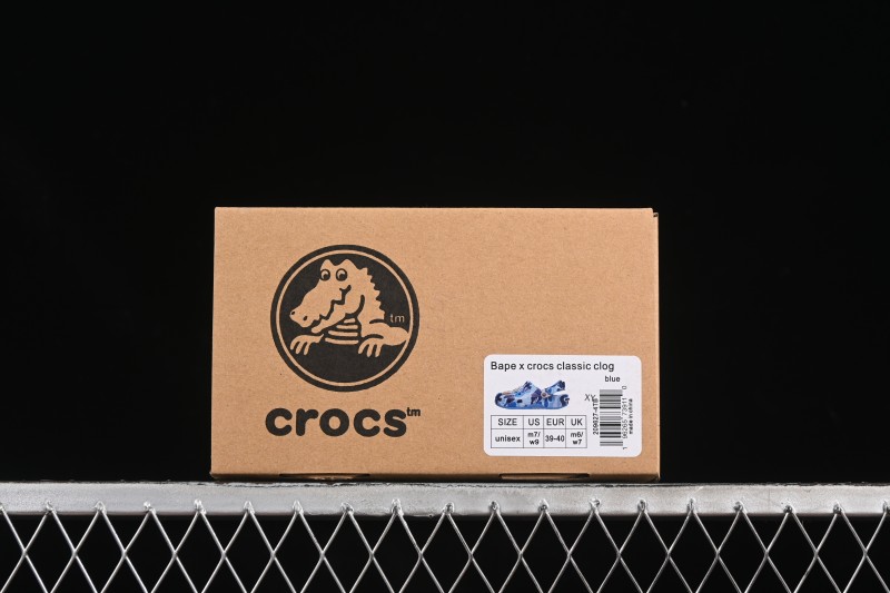 Bape x Crocs Classic Clog Camouflage Print Comfortable Versatile Clogs - B.D4
