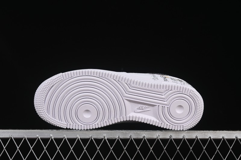 Nike Air Force 1'07 Low East Fence Drunk Chinese Style Gradient Yellow Low-Top Casual Sneakers - ZH0316-082