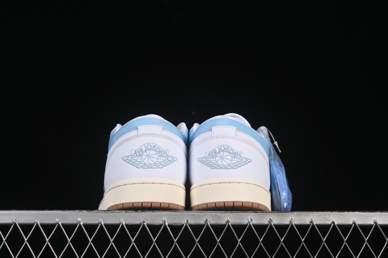 Nike Air Jordan 1 Low Worn Blue Denim Casual Sneakers - HQ2004-400