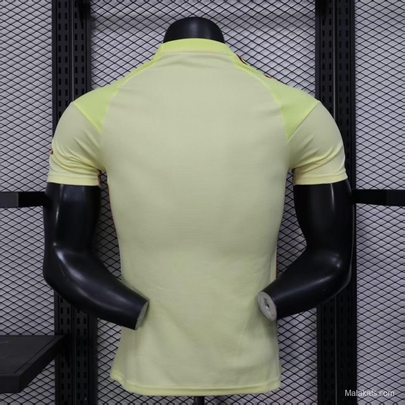 Player Version 25/26 Arsenal Home Yellow Goalkeeper Jersey