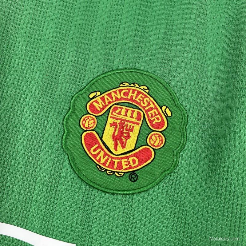 2007/08 Manchester United Green Goalkeeper Retro Jersey
