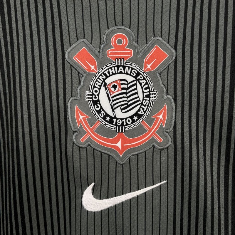 2025/26 Corinthians Black Goalkeeper Jersey
