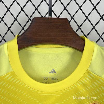 2025/26 Kids Real Madrid Yellow Goalkeeper Kit